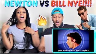 Epic Rap Battles of History Season 3 &quot;Sir Isaac Newton vs Bill Nye&quot; REACTION!!!!
