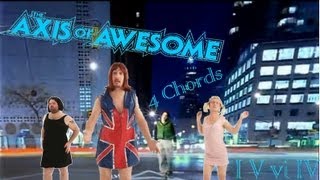Axis of Awesome - 4 Four Chord Song mashup (with videos and song titles)