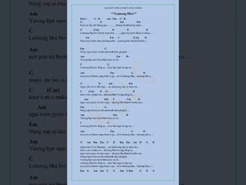 Lamung Hka. Nding Ah Ja. guitarchord&lyric