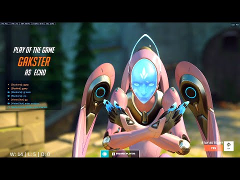 COLOURHEX DPS GOD ECHO - POTG! [ OVERWATCH 2 SEASON 2 TOP 500 ]
