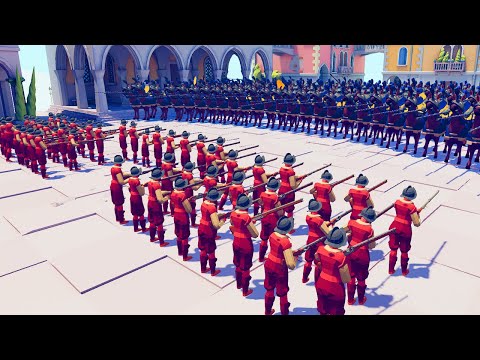 100X MUSKETEERS VS BIG ARMY - TOTALLY ACCURATE BATTLE SIMULATOR - TABS