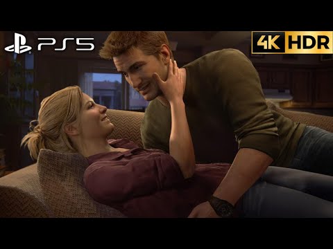 Uncharted 4: A Thief's End (PS5) 4K HDR Gameplay Chapter 4: A Normal Life