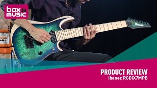 Video thumbnail for Ibanez RGDIX7MPB SBB Iron Label Surreal Blue Burst - Review by Bax Music UK