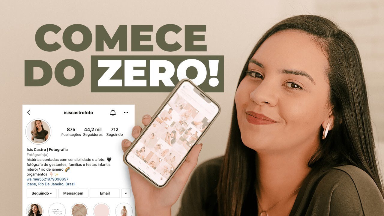 COMO criar um INSTAGRAM DE FOTOGRAFIA DO ZERO