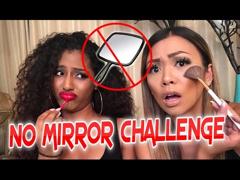 NO MIRROR MAKEUP CHALLENGE WITH JANINA (@Offical_Janina)