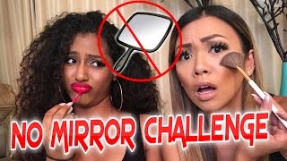 NO MIRROR MAKEUP CHALLENGE WITH JANINA (@Offical_Janina)