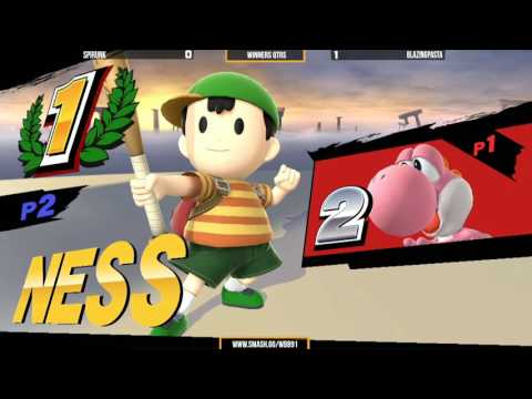 WBB #91 | BlazingPasta (Ness) vs Spirunk (Yoshi) - Winners Qtrs - Top 12 Smash 4 Singles