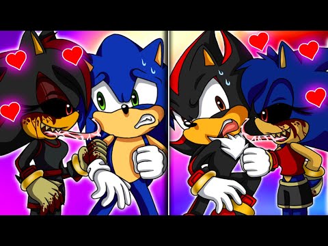 SONICA.EXE & SHADINA.EXE WANTS SONIC & SHADOW! - [Sonic Comic Dub]