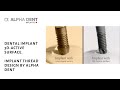 Dental implant 3D-Active surface. Implant thread design by Alpha Dent