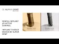 Dental implant surface. Tooth implant thread ...