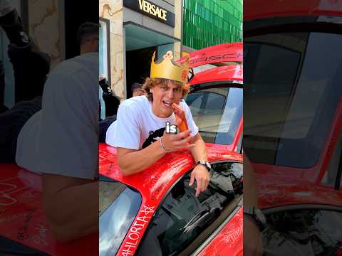 Writing my Subscribers on my Porsche!