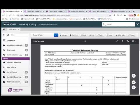 Reference Directions Applitrack Vvsd