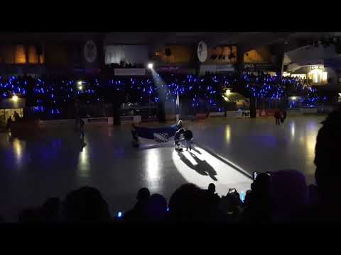 Kassel Huskies gegen Frankfurt Lions Einlaufzeremonie