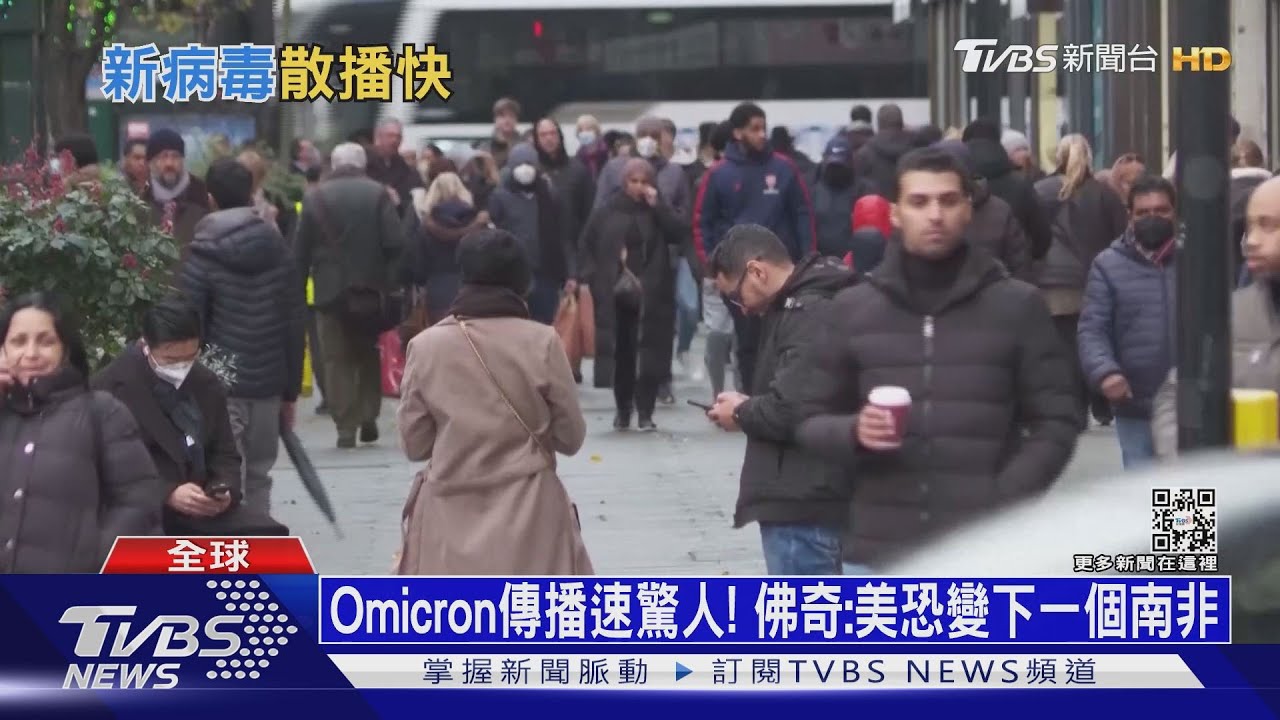 Omicron傳播速驚人! 佛奇:美恐變下一個南非