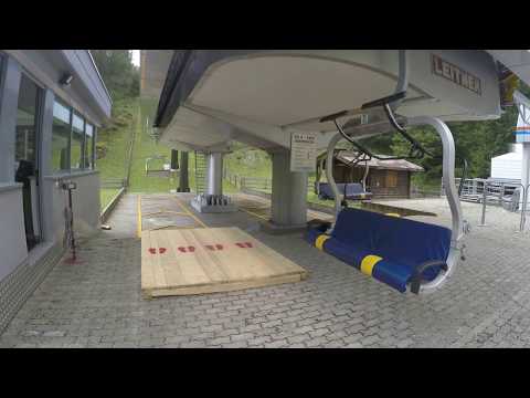 Risalita integrale seggiovia Leitner "Forcelles" Colfosco (Bz); 8/8/2017 (Chairlift/ Sessellift)