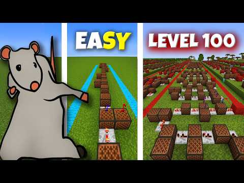 Rat dance Level 1 To Level 100 Note Block Minecraft