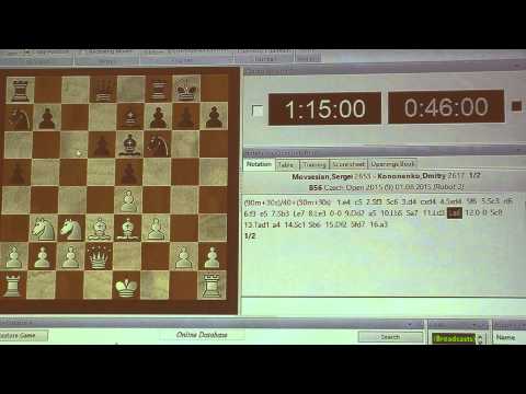 A 9.2. GM Sergei MOVSESIAN - GM Dmitry KONONENKO 1/2 - 1/2