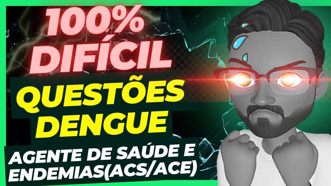 SIMULADO MAIS DIFÍCIL DENGUE😡😱| Agente Comunitário de Saúde e Agente de Combate a Endemias