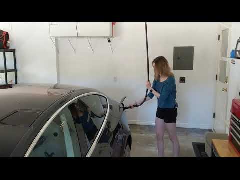 Tesla Charger Retract Operation