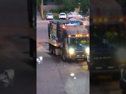Truck 089 - Waste Connections Canada approx 5:20 AM July 1, 2019 Toronto - Canada Day Holiday