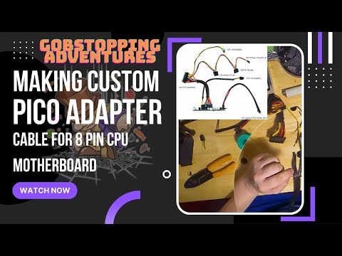 Custom Pico Adapter Cable for 8 pin cpu on Motherboard: RGEEK Pico PSU to 8 pin Cpu extension cable