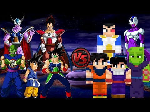 Padres Vs hijos versión minecraft.!⚒️⛏️ • DRAGÓN BALL Z BUDOKAI TENKAICHI 3