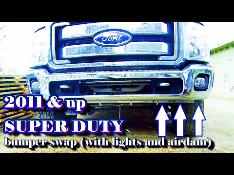2011 & up SUPER DUTY bumper remove/replace (with lights and airdam swap)