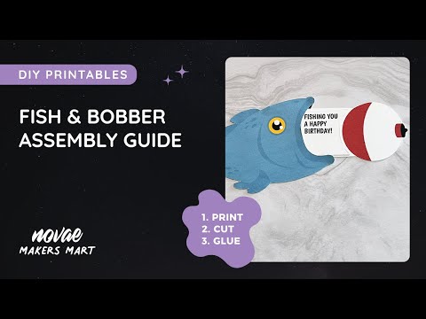 Printable Fish Birthday Card | DIY Fishing Card Template