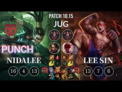 SB Punch Nidalee vs Lee Sin Jungle - KR Patch 10.15