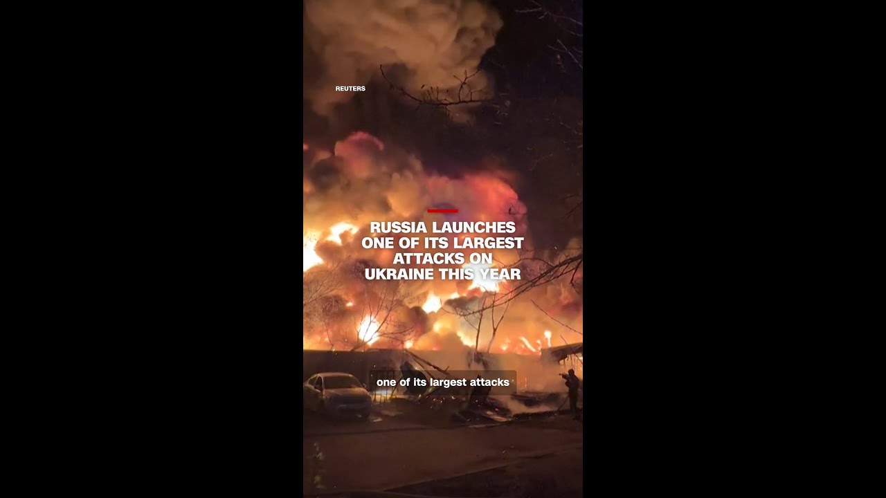 Russia launches one of its largest attacks on Ukraine this year