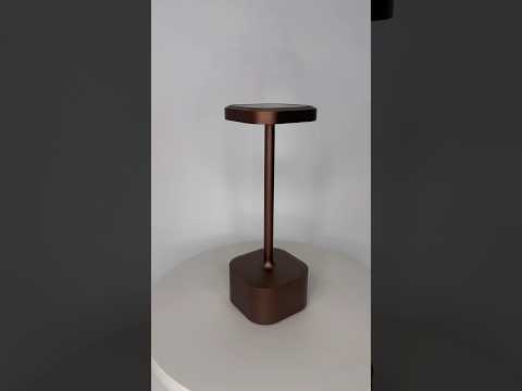 Настільна акумуляторна Premium LED лампа 5200 mAh 3W 2700-6500K USB колір шоколадний