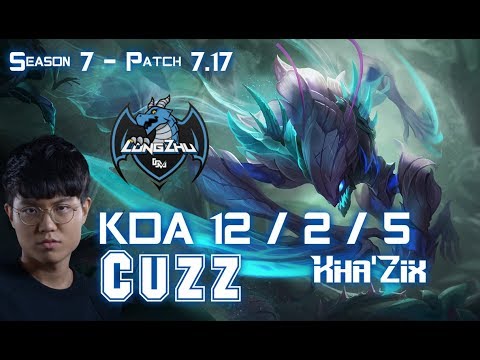 LZ Cuzz KHA'ZIX vs REK'SAI Jungle - Patch 7.17 KR Ranked