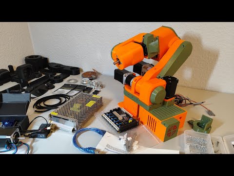 x100 speed robot arm assembly Parol 6 timelapse 12 hours | Source Robotics