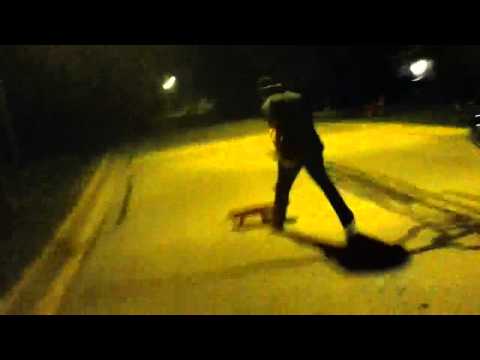 SKATER FREAKS OUT AND BREAKS STREET LIGHT