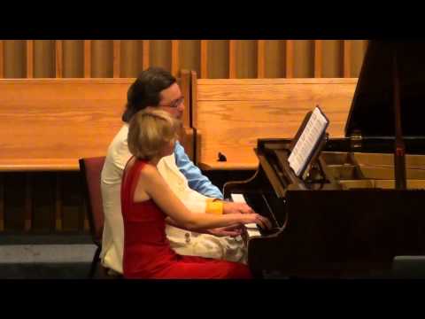 PIANO SYNERGY DUO - Gavrilin. "Sketches" for piano 4 hands («Зарисовки»).