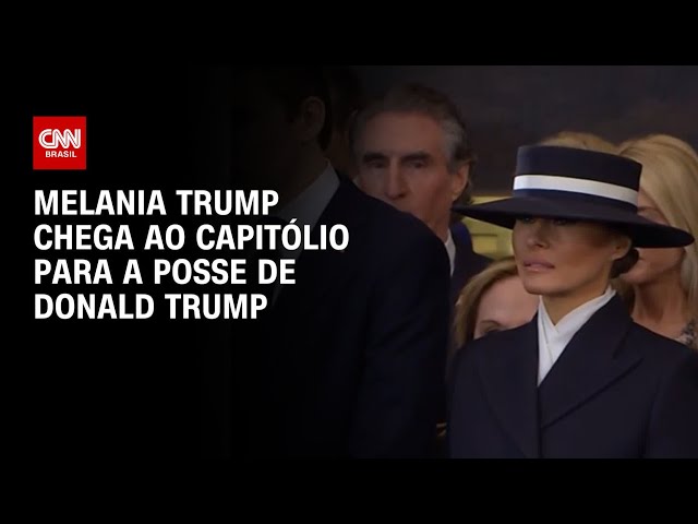 Melania Trump chega ao Capitólio para a posse de Donald Trump | CNN NA POSSE DE TRUMP