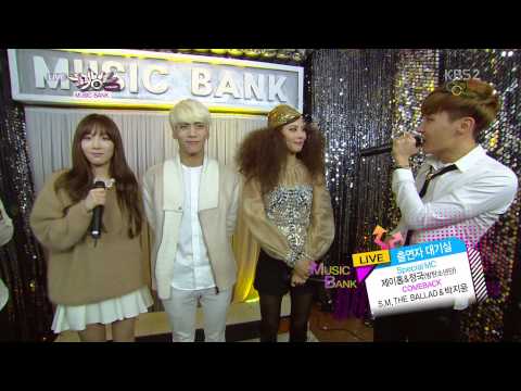 [1080p HD] 140214 Music Bank Backstage Interview - S.M. The Ballad & Park Jiyoon
