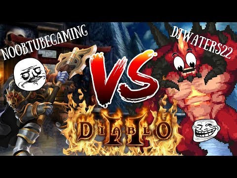100 ANDARIEL RUNS -  NOOBTUBE GAMING  VS DJWATERS22- DIABLO 2
