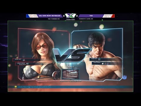 F@X 245 Tekken 7 -  SSJ God Burt Reynolds (Katarina) Vs. Tae (Law) T7 Losers Semis