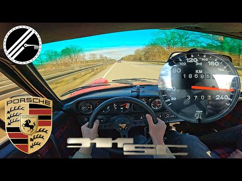 Porsche 911 SC 3.0 | 204 PS | Test Drive on German Autobahn No Speed Limit POV