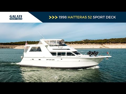 1998 Hatteras 52 Sport Deck Motor Yacht Querencia Video