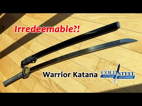 Cold Steel Warrior Katana Review & Test Cutting. Irredeemable Sword?!