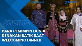Hadiri Acara Welcoming Dinner KTT G20, Para Pemimpin Dunia Kompak Kenakan Pakaian Batik