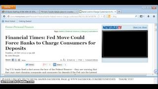 FED DETAILS PLANS TO COUNTER BANK RUNS, BANKS MAY CHARGE FOR DEPOSITS
