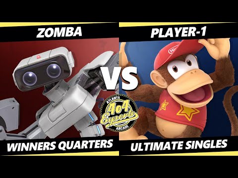 4o4 Smash Night 61 Winners Quarters - Zomba (ROB) Vs. Player-1 (Diddy Kong) SSBU Ultimate Tournament