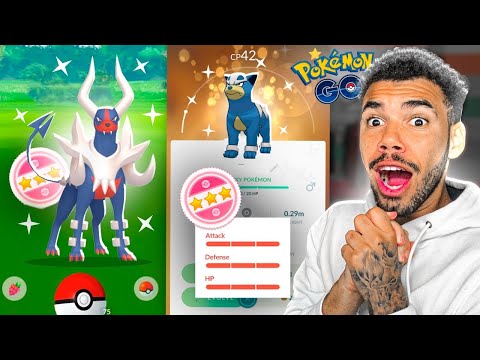 MEU PRIMEIRO MEGA SHINY 100% O SUSTO DA MINHA VIDA - POKEMON GO | Cris |