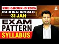 RRB Group D Syllabus 2026 RRB Group D Notification 2026 Out Railway Group D Vacancy 2026