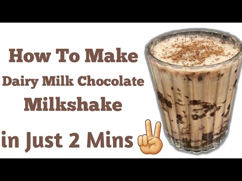 How to Make DairyMilk Chocolate Milkshake in 2 Mins at Home | Sahithi’s Kitchen