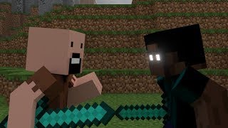 Herobrine Vs Notch  Minecraft Fight Animation