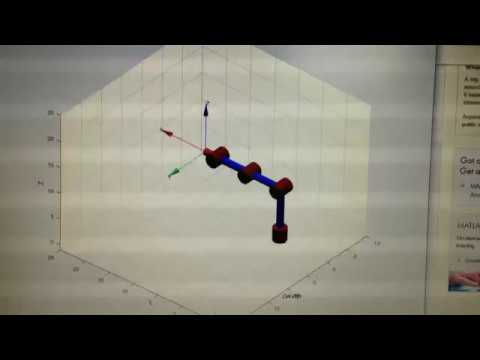 Robotic Arm MATLAB DYNAMIXEL drawing a rectangle/circle